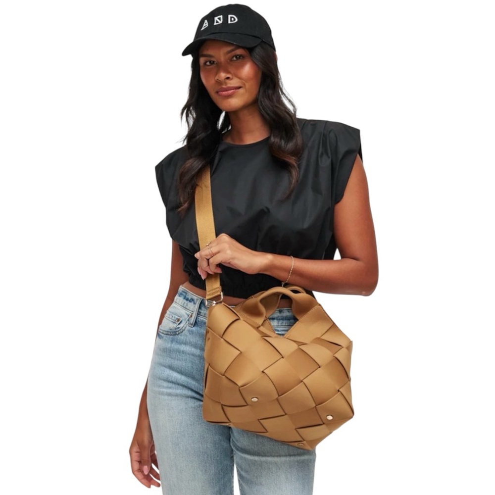 Sol and Selene “Resilience” Woven Neoprene Bag ~ Sand ~ NWT - Picture 9 of 9